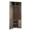 HALL TREE - 67"H / DARK TAUPE CORNER UNIT ( Meuble Mtl )