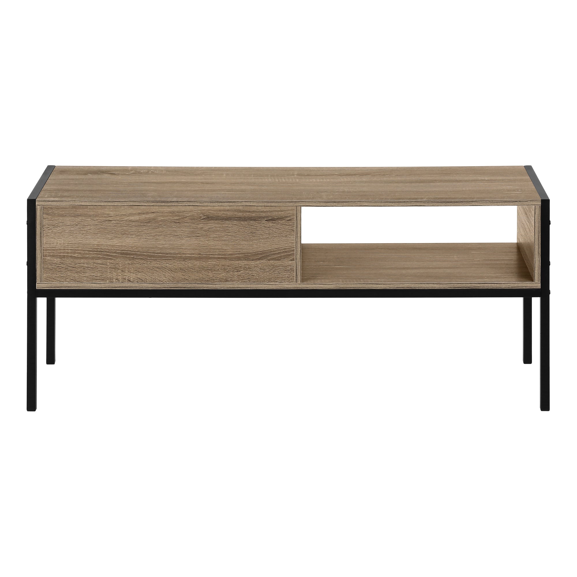 MEUBLE TV - 48"L / TAUPE FONCE / METAL NOIR ( Meuble Mtl )