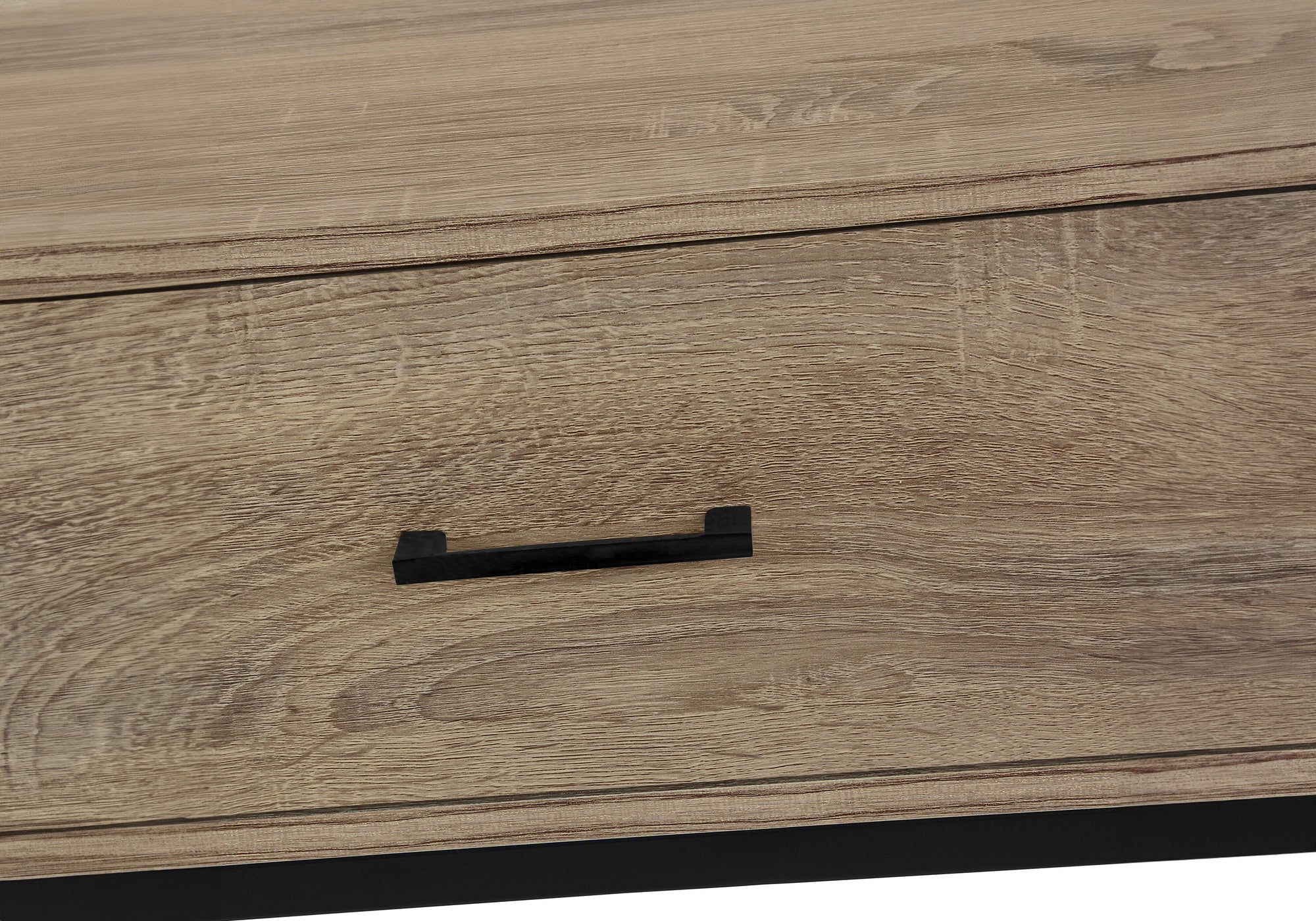 MEUBLE TV - 48"L / TAUPE FONCE / METAL NOIR ( Meuble Mtl )