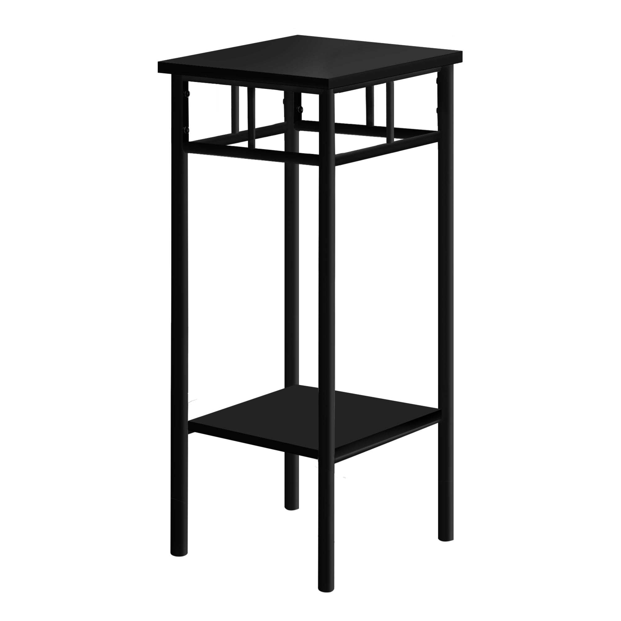 TABLE D'APPOINT - 28"H / NOIR / METAL NOIR ( Meuble Mtl )