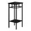 TABLE D'APPOINT - 28"H / NOIR / METAL NOIR ( Meuble Mtl ) 