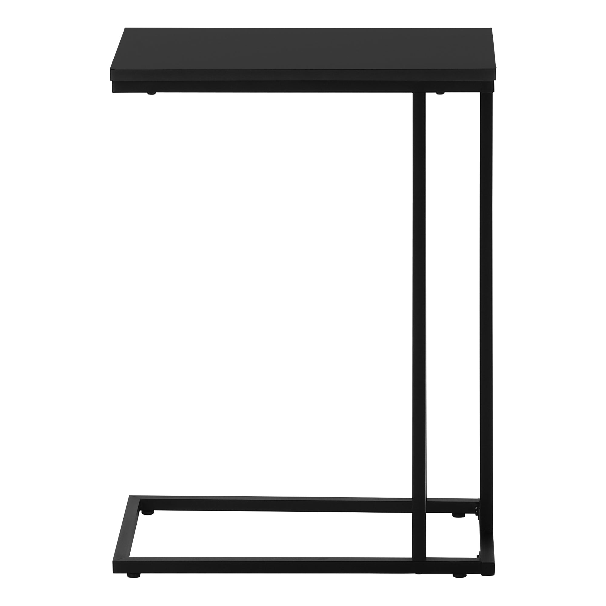 TABLE D'APPOINT - 25"H / NOIR / METAL NOIR ( Meuble Mtl )