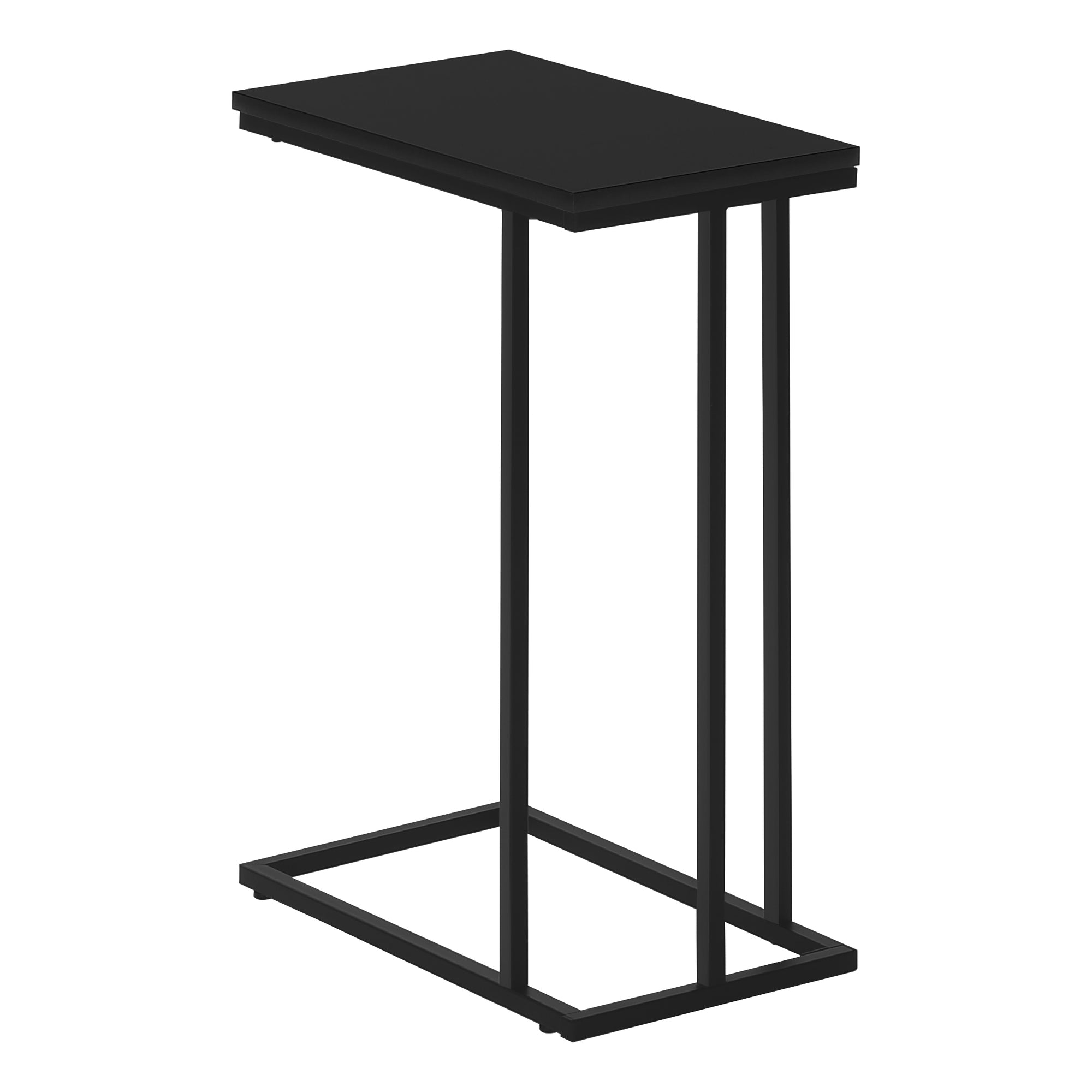 TABLE D'APPOINT - 25"H / NOIR / METAL NOIR ( Meuble Mtl )