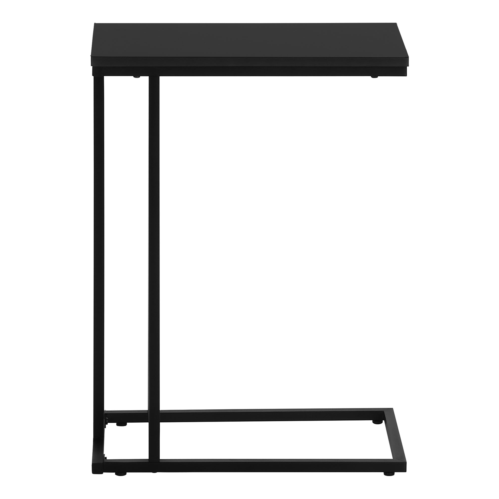 TABLE D'APPOINT - 25"H / NOIR / METAL NOIR ( Meuble Mtl )
