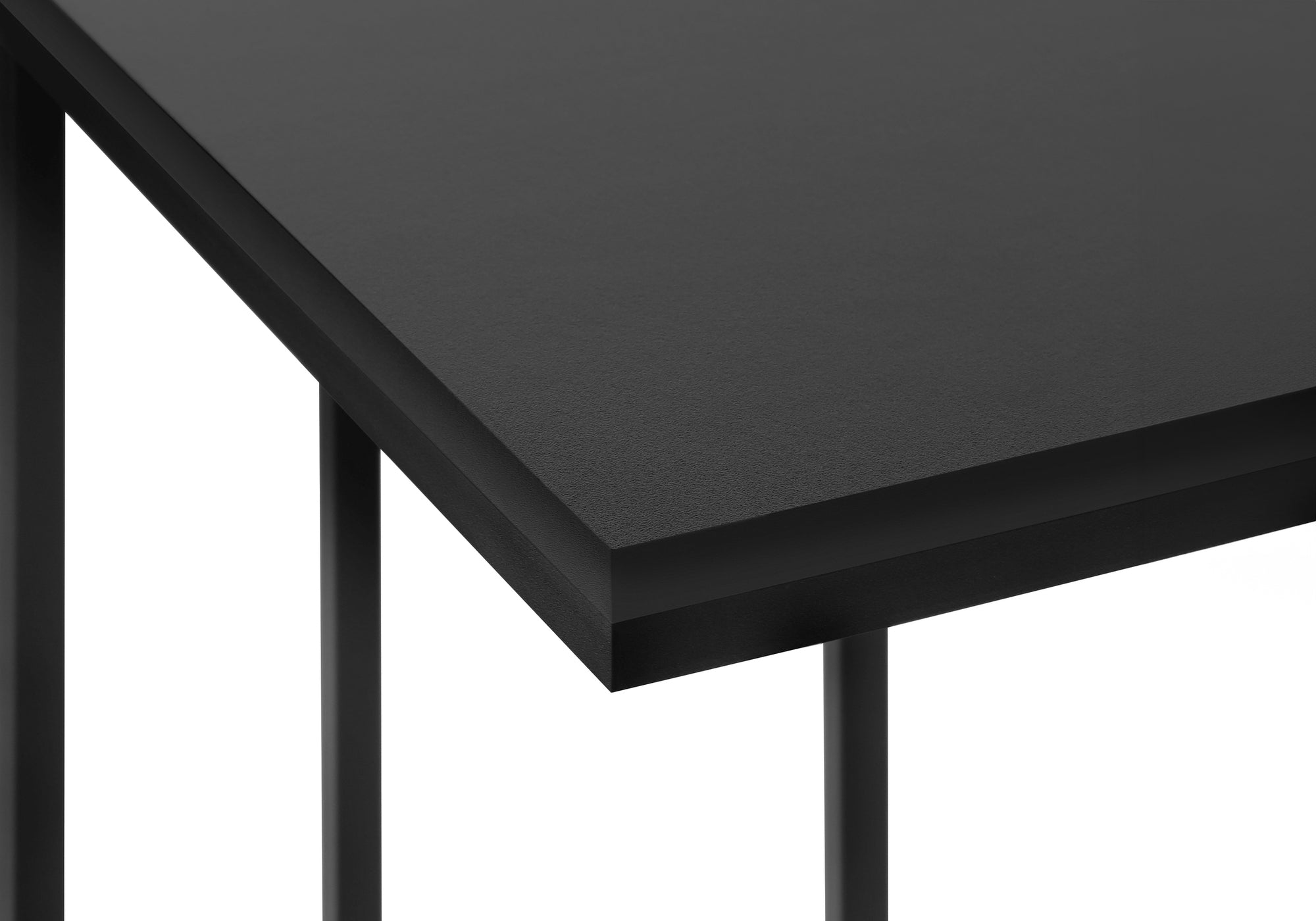 TABLE D'APPOINT - 25"H / NOIR / METAL NOIR ( Meuble Mtl )
