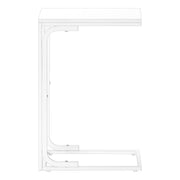TABLE D'APPOINT - 25"H /BLANC / METAL BLANC ( Meuble Mtl )