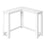 TABLE D'APPOINT - 36" / CONSOLE DE COIN BLANCHE 