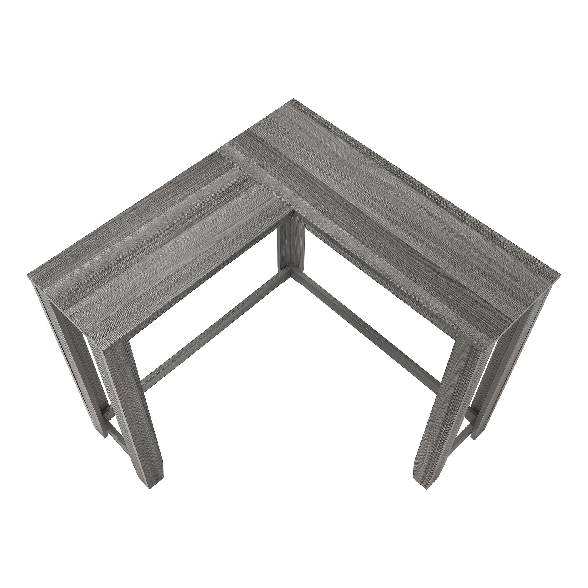 TABLE D'APPOINT - 36" / CONSOLE DE COIN GRIS ( Meuble Mtl )