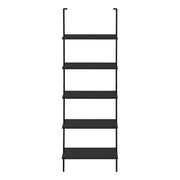 BIBLIOTHÈQUE - ÉCHELLE 72"H NOIR / MÉTAL NOIR ( Meuble Mtl ) 