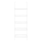 BIBLIOTHÈQUE - ÉCHELLE 72"H BLANC / MÉTAL BLANC ( Meuble Mtl )