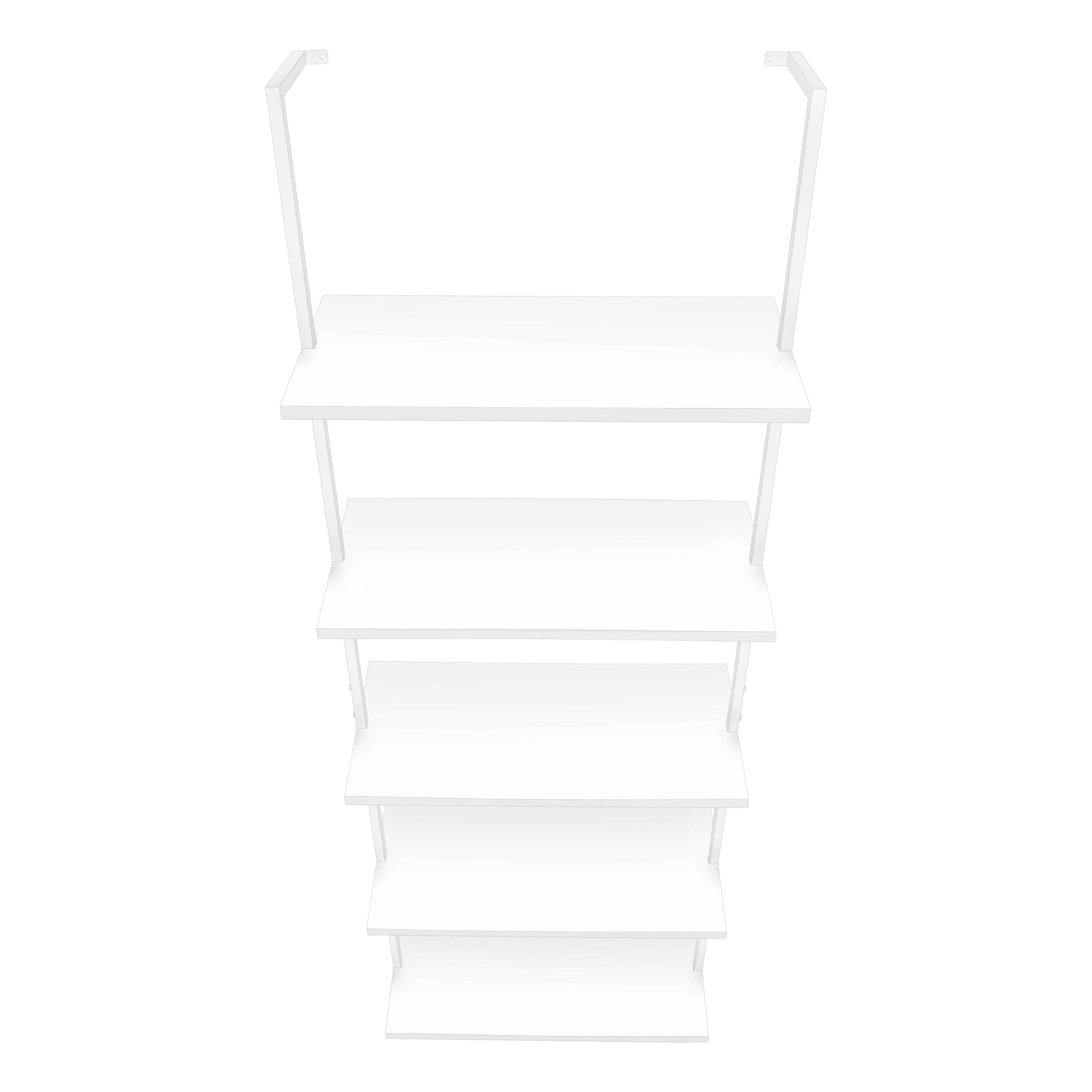 BIBLIOTHÈQUE - ÉCHELLE 72"H BLANC / MÉTAL BLANC ( Meuble Mtl )
