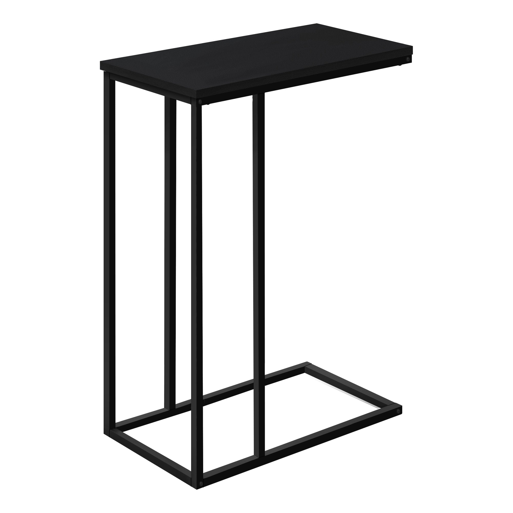 TABLE D'APPOINT - 25"H / NOIR / METAL NOIR ( Meuble Mtl )