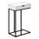 TABLE D'APPOINT - 25"H / BLANC / METAL NOIR ( Meuble Mtl ) 