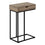 TABLE D'APPOINT - 25"H / TAUPE FONCE / METAL NOIR ( Meuble Mtl )