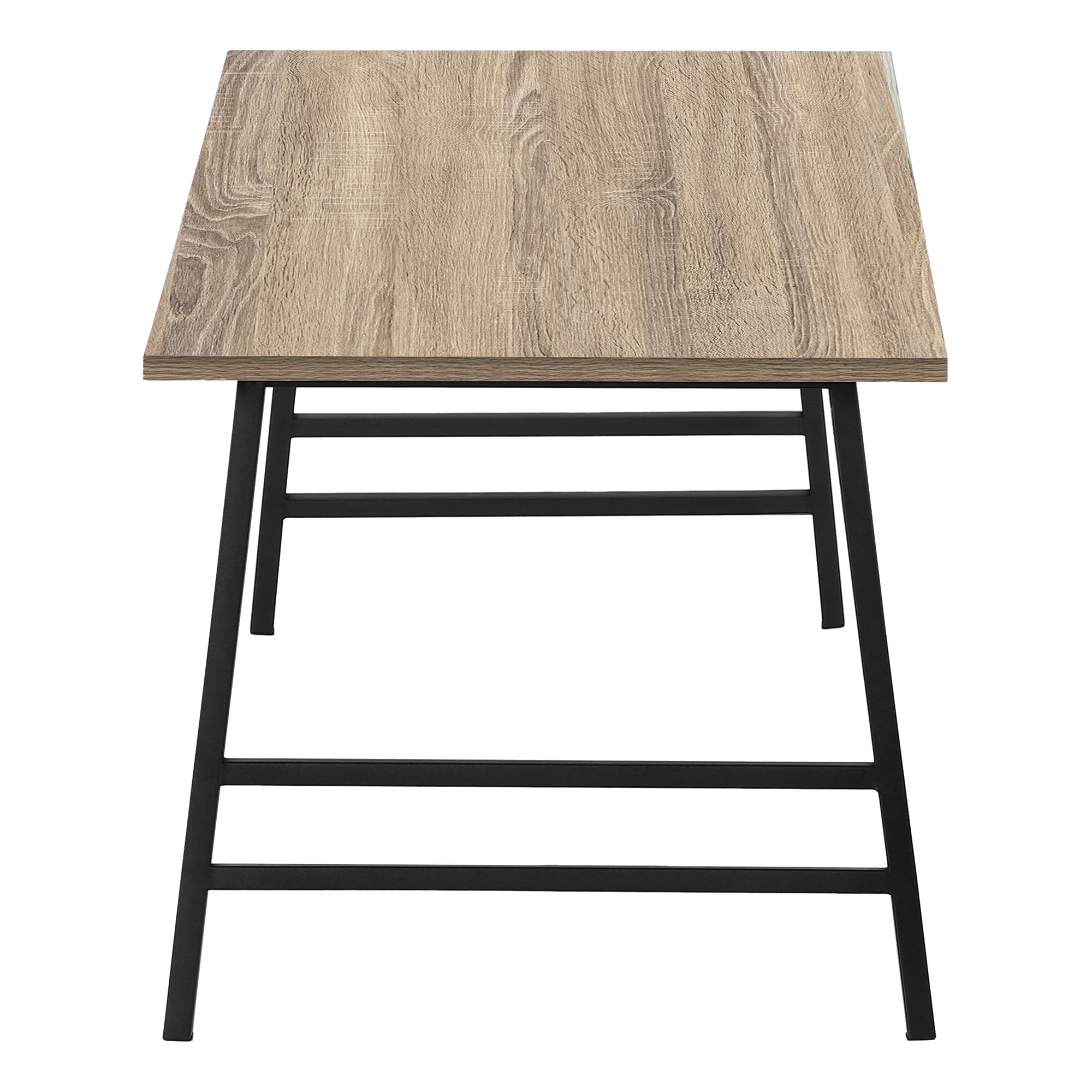 TABLE BASSE - 40"L / TAUPE FONCE / METAL NOIR ( Meuble Mtl )