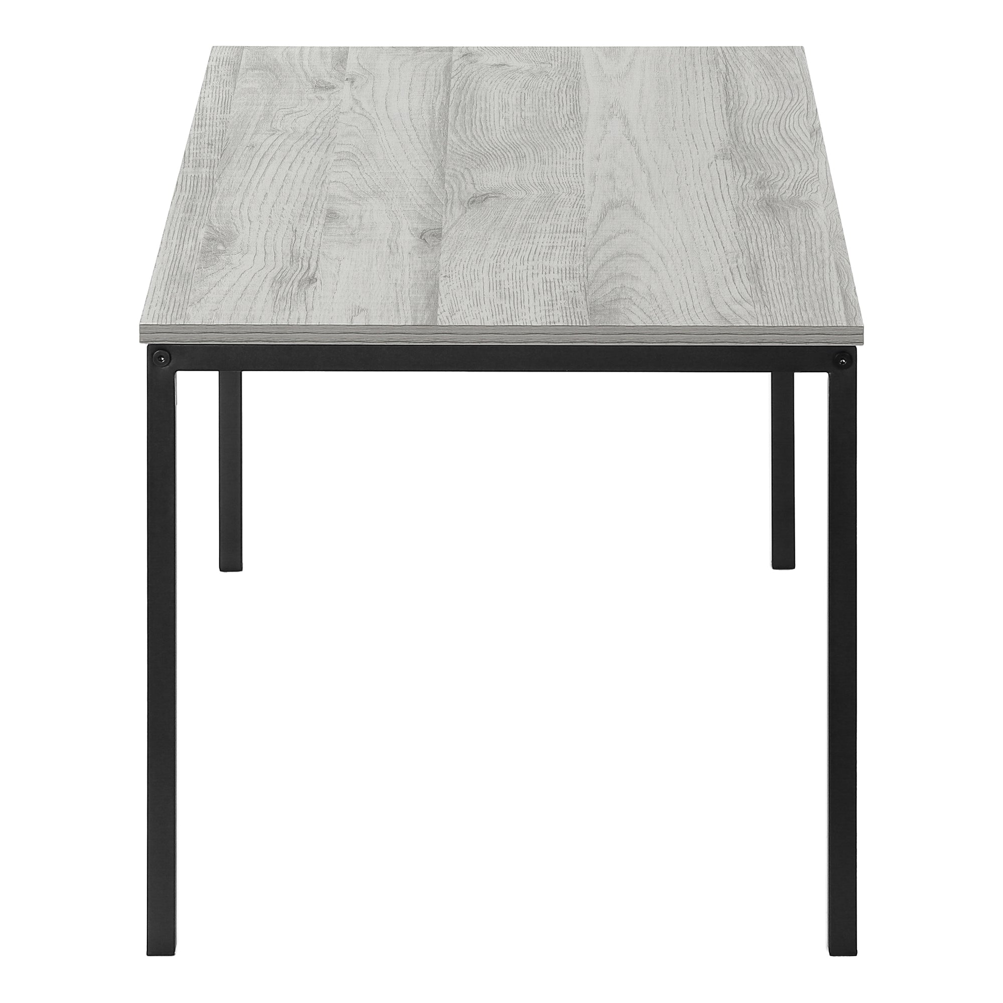 TABLE BASSE - 40"L / GRIS / METAL NOIR ( Meuble Mtl )
