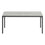 TABLE BASSE - 40"L / GRIS / METAL NOIR ( Meuble Mtl )