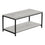 TABLE BASSE - 40"L / GRIS / METAL NOIR ( Meuble Mtl ) 