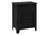 Tableau d'accent - Table de fin de placage de 25 "H / noir