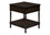 TABLE D'ACCENT - 25"H / TABLE DE BOUT PLACAGE NOYER FONCÉ