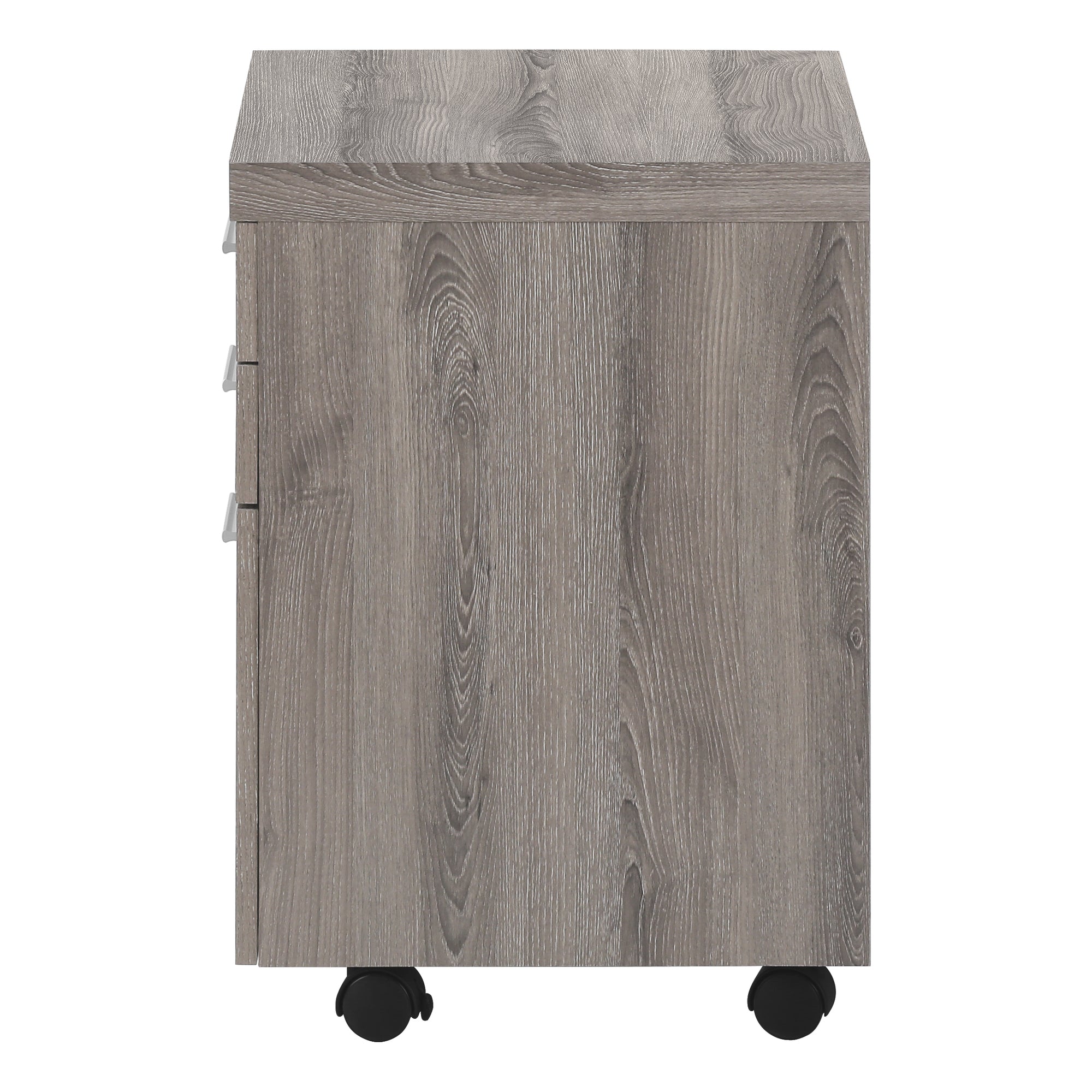 CLASSEUR - 3 TIROIRS / TAUPE FONCE SUR ROULETTES ( Meuble Mtl )