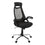 CHAISE DE BUREAU - MESH NOIRE / DOSSIER HAUT CHROME EXECUTIVE ( Meuble Mtl )