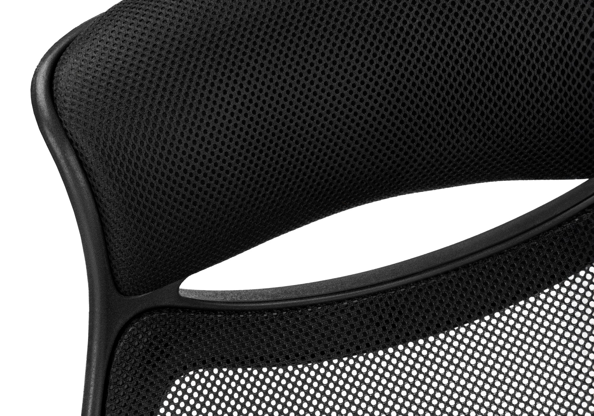 CHAISE DE BUREAU - MESH NOIRE / DOSSIER HAUT CHROME EXECUTIVE ( Meuble Mtl )