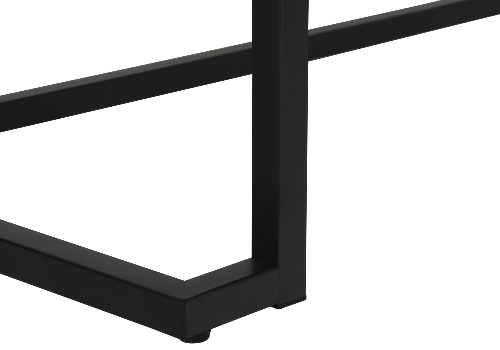 BUREAU D'ORDINATEUR - 42"L / BLANC / METAL NOIR