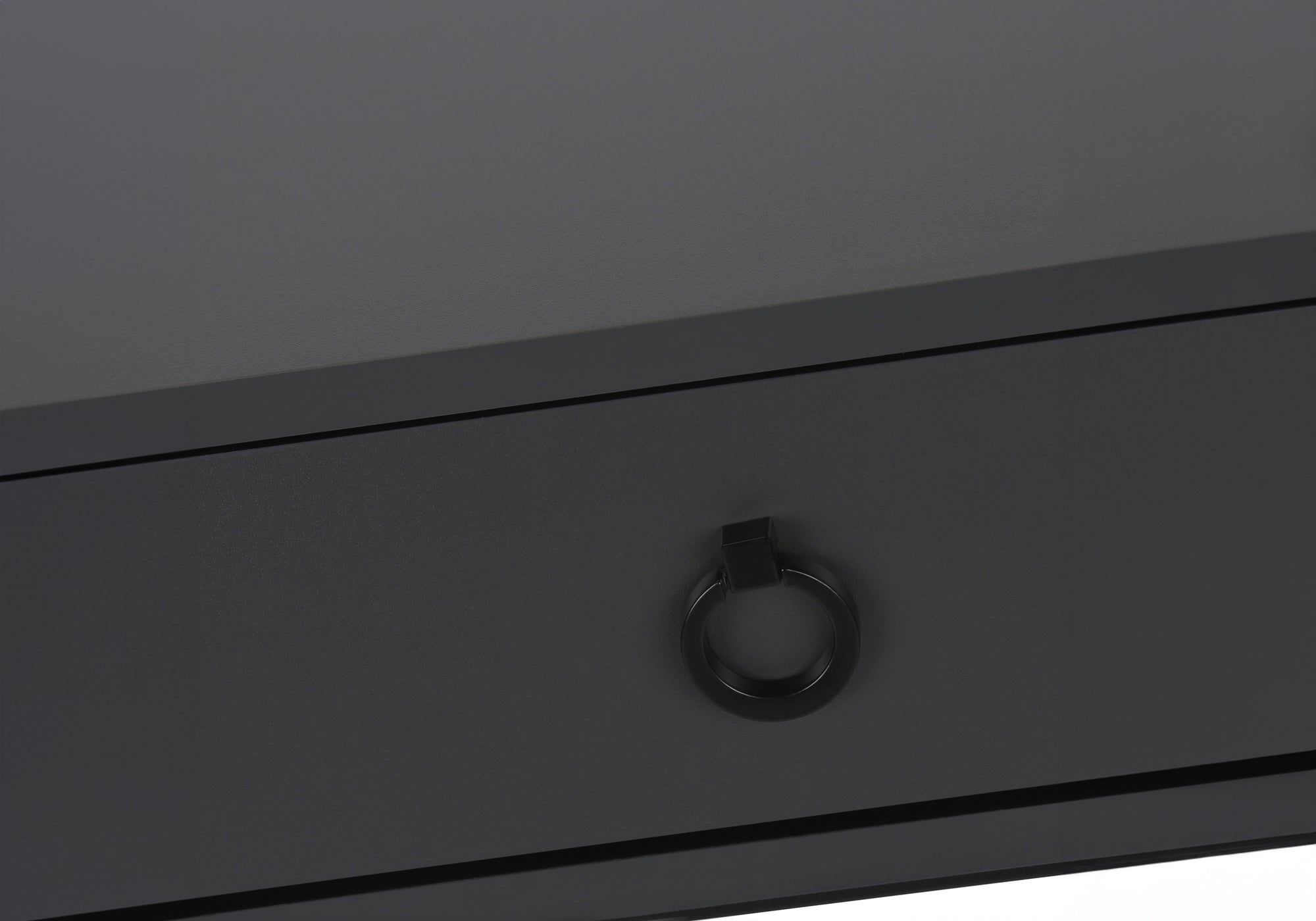 BUREAU D'ORDINATEUR - 42"L / GRIS MODERNE / METAL NOIR ( Meuble Mtl )