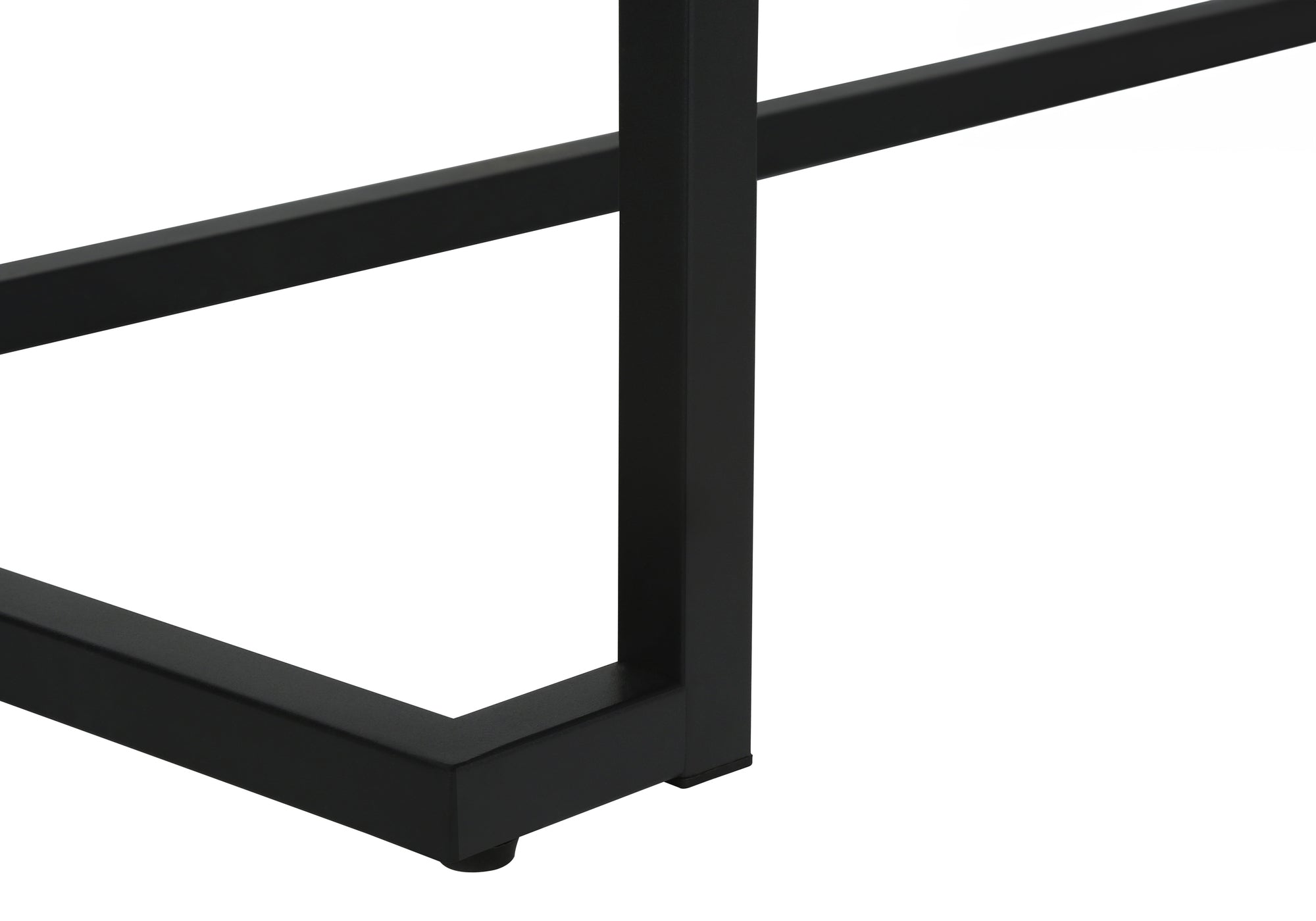 BUREAU D'ORDINATEUR - 42"L / GRIS MODERNE / METAL NOIR ( Meuble Mtl )