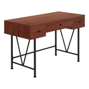 BUREAU D'ORDINATEUR - 48"L / CERISE / METAL NOIR ( Meuble Mtl )