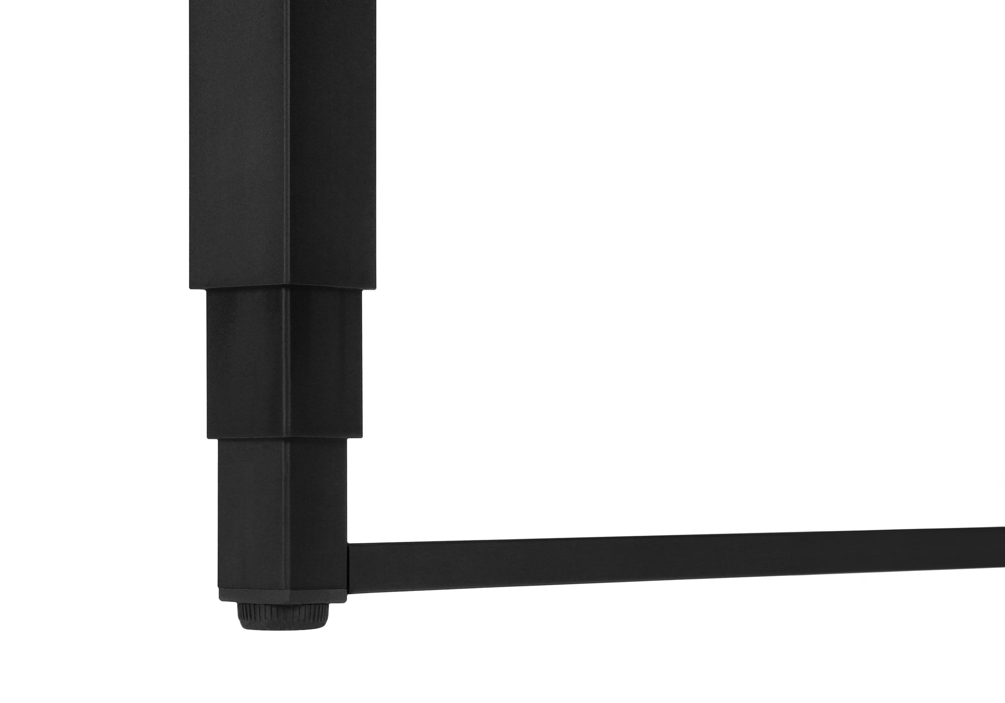 BUREAU D'ORDINATEUR - 48"L / BLANC / HAUTEUR AJUSTABLE/ METAL NOIR ( Meuble Mtl )