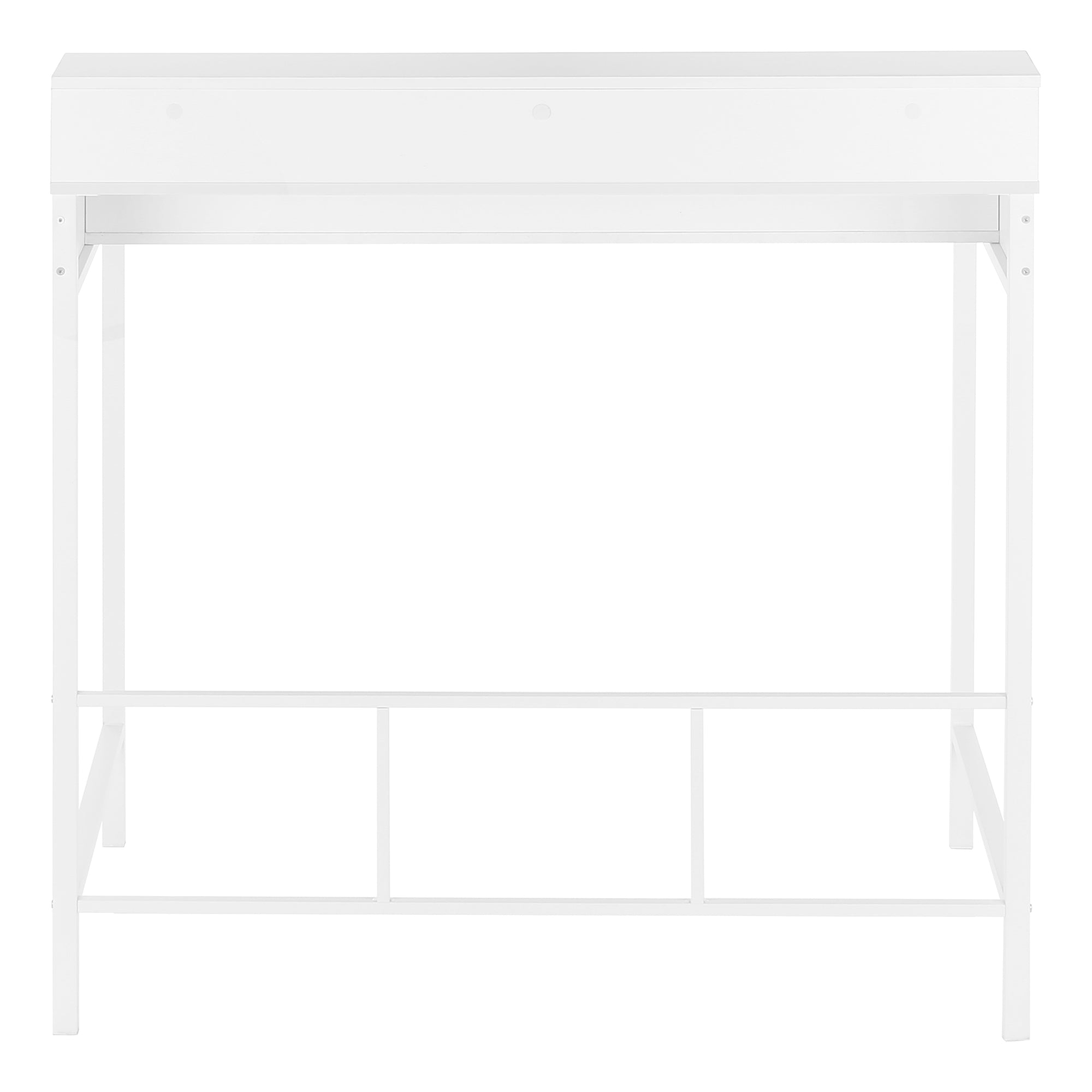 BUREAU D'ORDINATEUR - 48"L / BLANC / HAUTEUR DEBOUT BLANC ( Meuble Mtl )