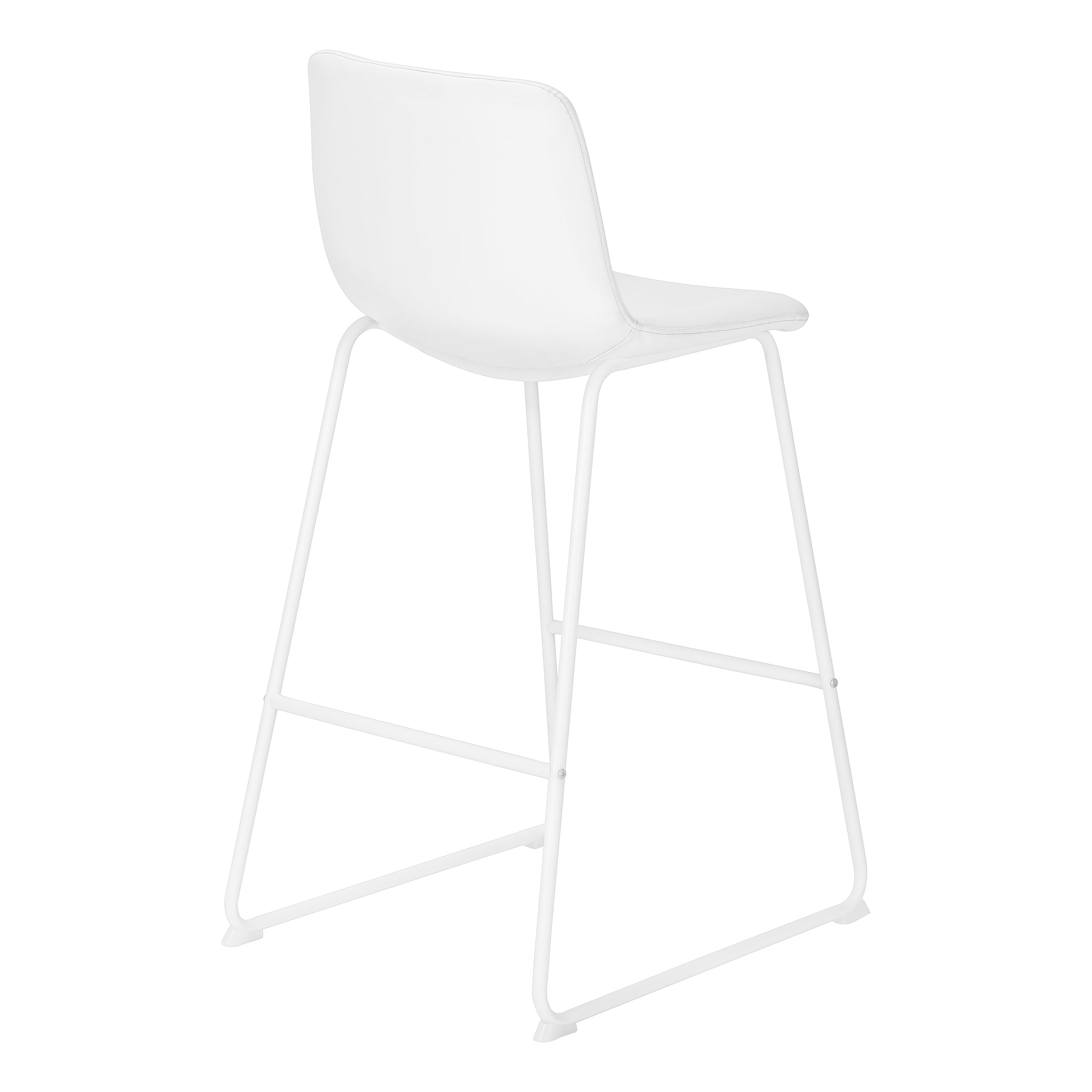 CHAISE DE BUREAU - SIMILI-CUIR BLANC / BUREAU DEBOUT