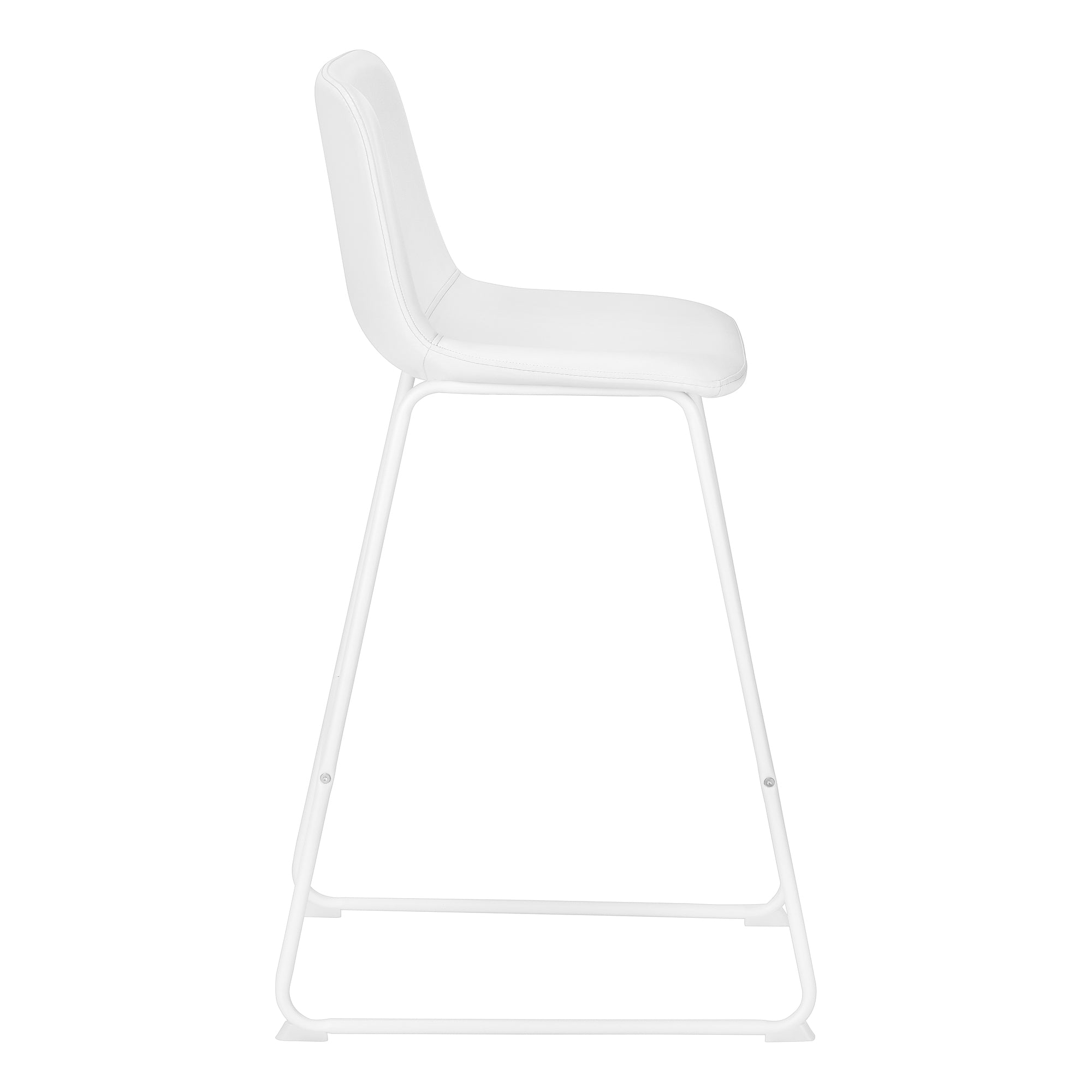 CHAISE DE BUREAU - SIMILI-CUIR BLANC / BUREAU DEBOUT