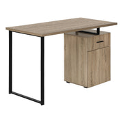 BUREAU D'ORDINATEUR - 48"L / TAUPE FONCÉ ORIENTATION GAUCHE OU DROITE ( Meuble Mtl )