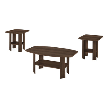 SET DE TABLE - 3PCS / NOYER FONCÉ ( Meuble Mtl )