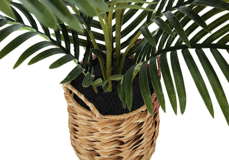 PLANTE ARTIFICIELLE - 24"H/PALMIER INTERIEUR/POT TISSE 8"