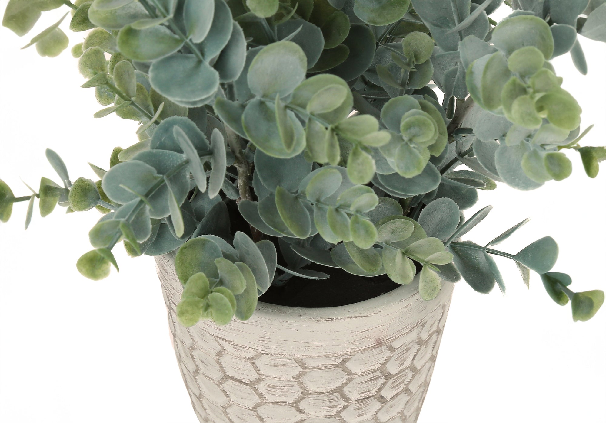 PLANTE ARTIFICIELLE - 2PCS / 13"H EUCALYPTUS/ HERBE/ 4" POT