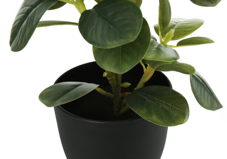 PLANTE ARTIFICIELLE - 2PCS / 14"H FICUS ELASTICA ET POT 4"