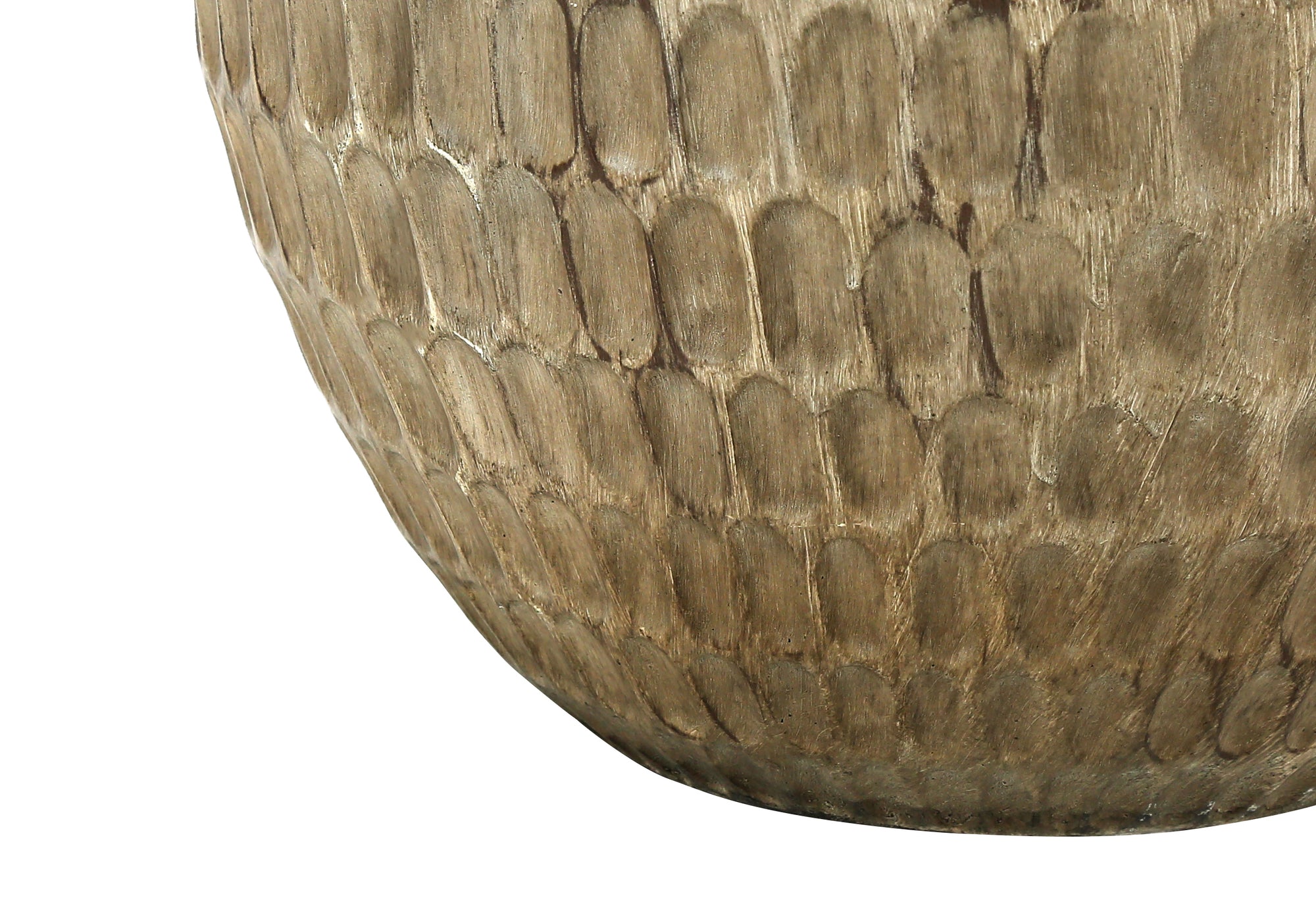 ÉCLAIRAGE - LAMPE DE TABLE 25"H RÉSINE BRUN / ABAT-JOUR NOIR