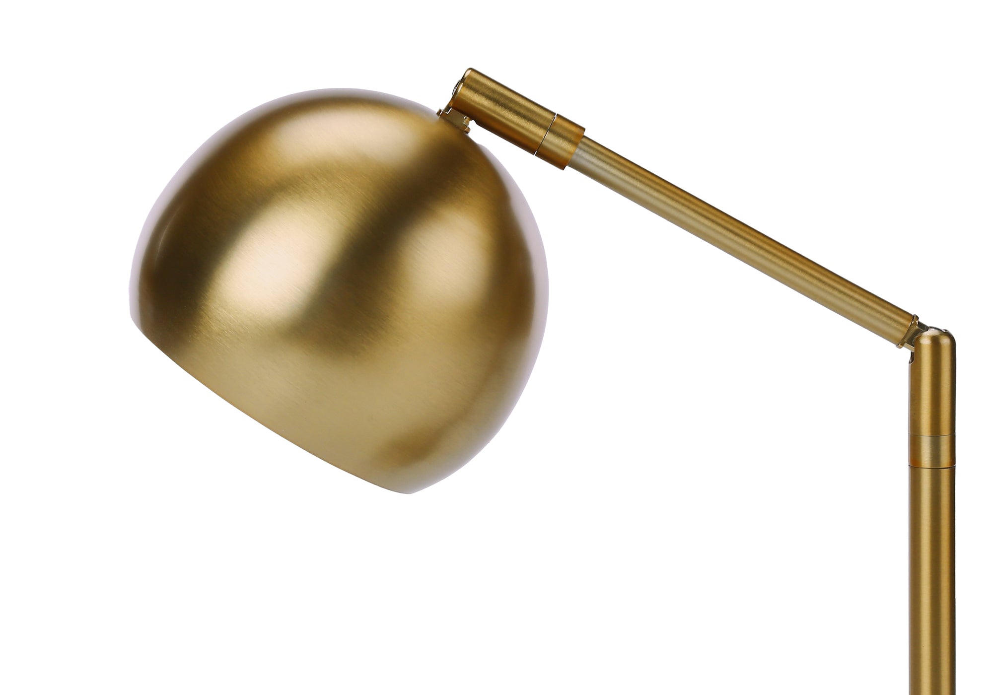 ÉCLAIRAGE - LAMPE DE TABLE 19"H MÉTAL DORÉ / ABAT-JOUR DORÉ