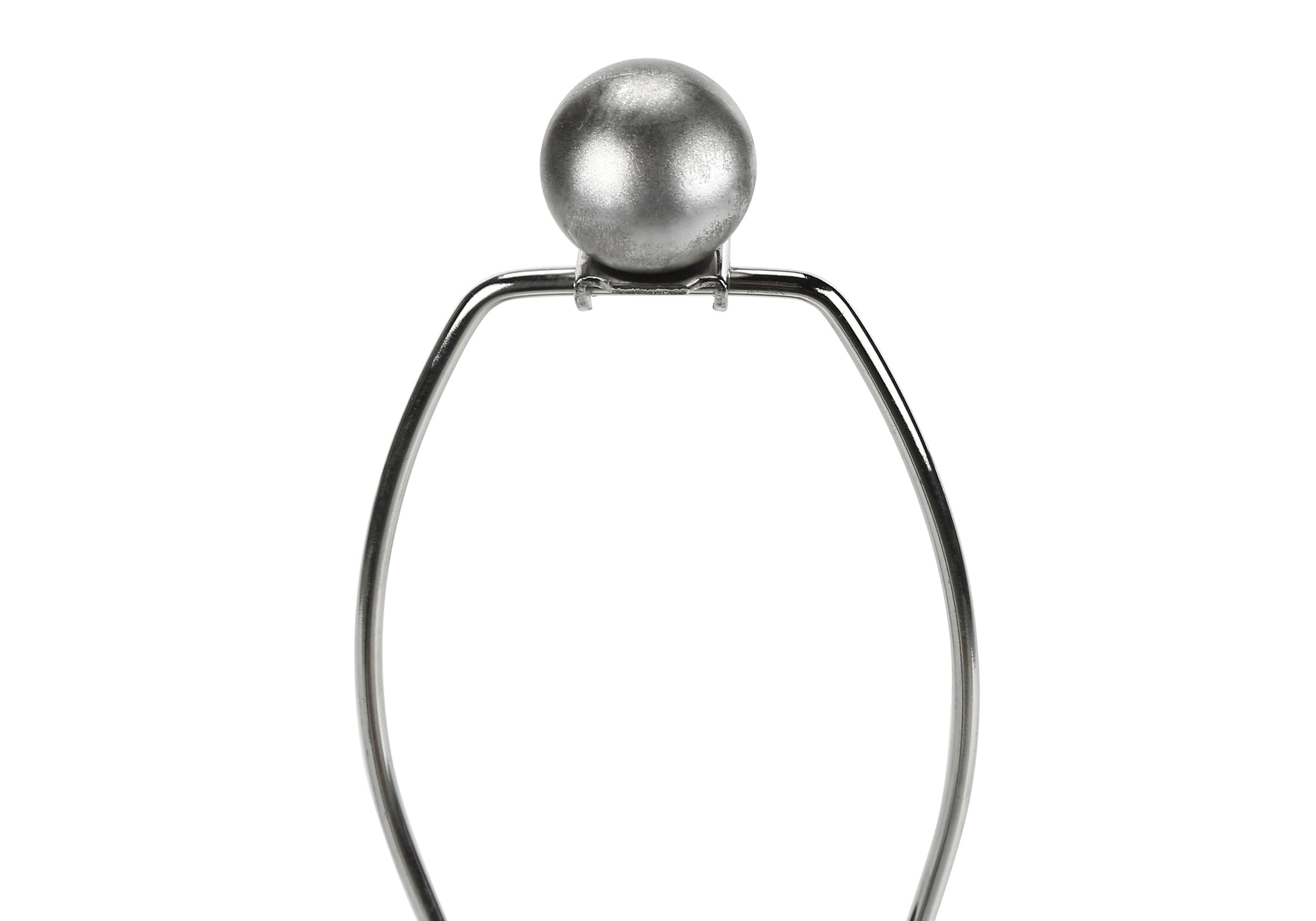 ÉCLAIRAGE - LAMPE DE TABLE 24"H RÉSINE GRIS / ABAT-JOUR IVOIRE