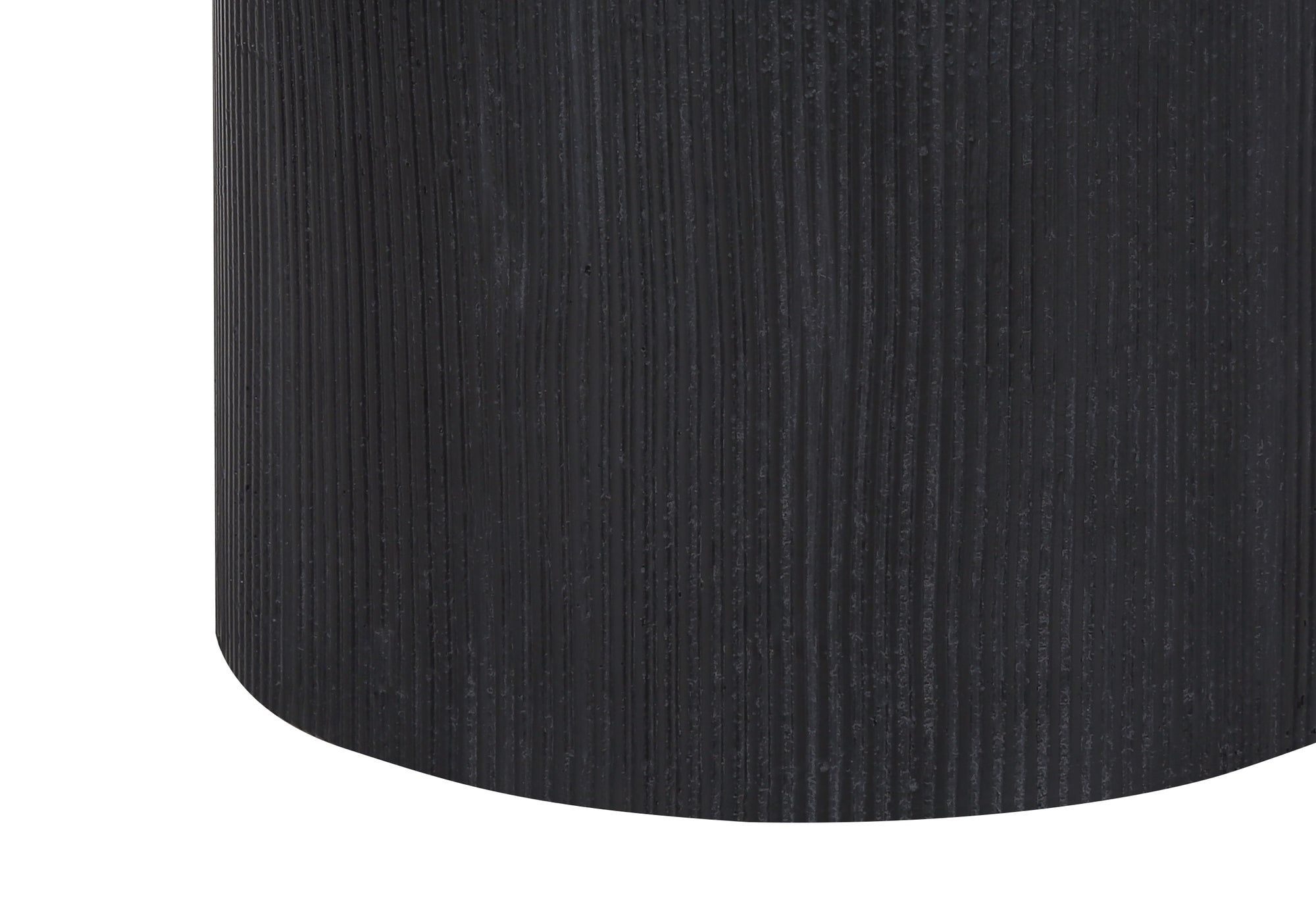 ÉCLAIRAGE - LAMPE DE TABLE 24"H BÉTON NOIR / ABAT-JOUR IVOIRE