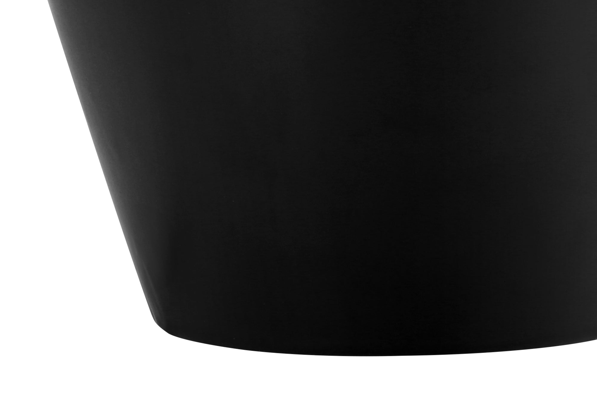 ÉCLAIRAGE - LAMPE DE TABLE 17" H CÉRAMIQUE NOIRE / ABAT-JOUR IVOIRE