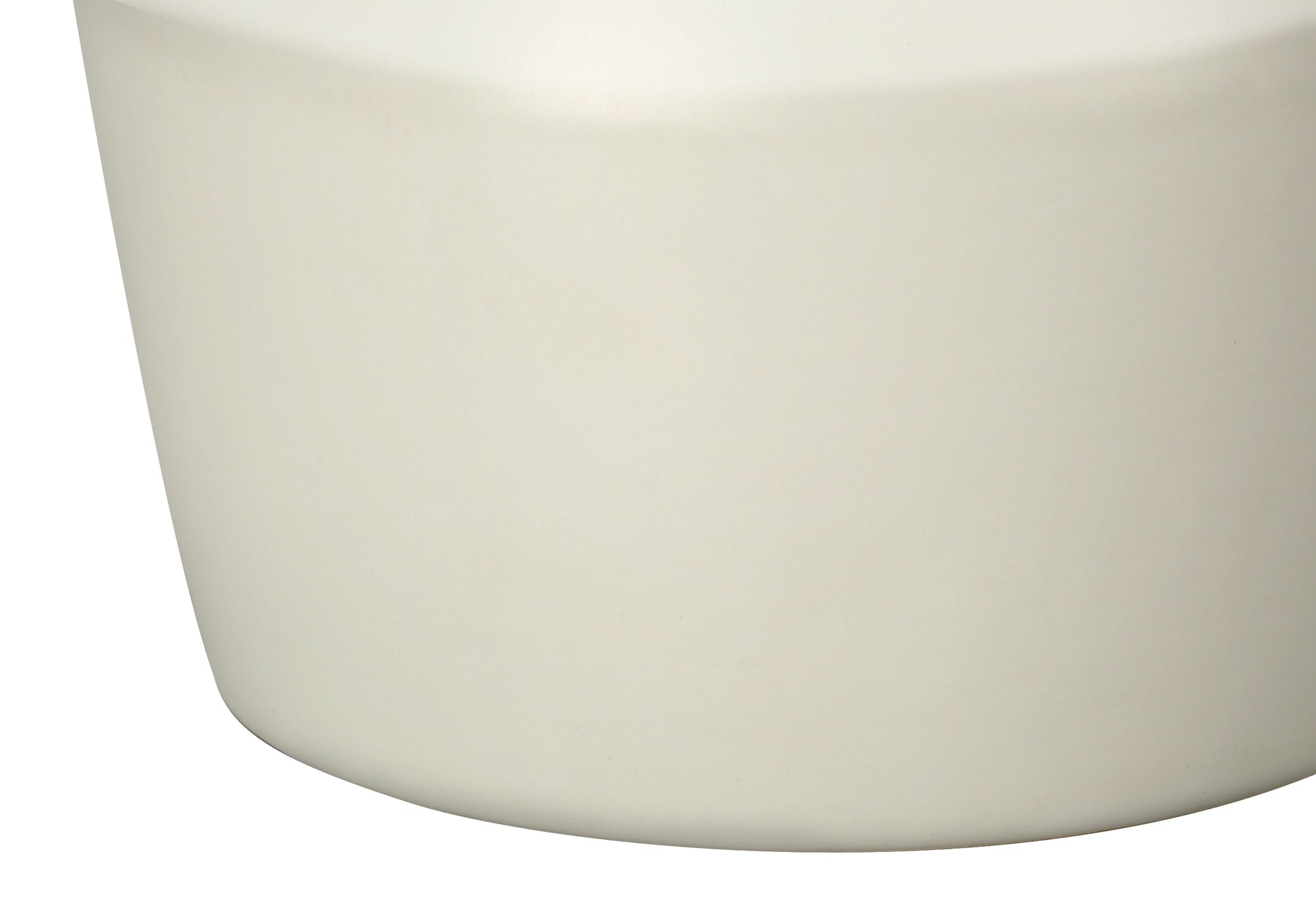 ÉCLAIRAGE - LAMPE DE TABLE 17" H CÉRAMIQUE CRÈME / ABAT-JOUR IVOIRE