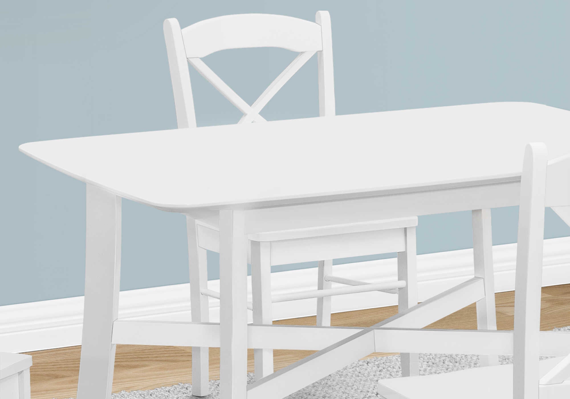 TABLE À MANGER - 36"X 48" / PLATEAU PLACAGE BLANC