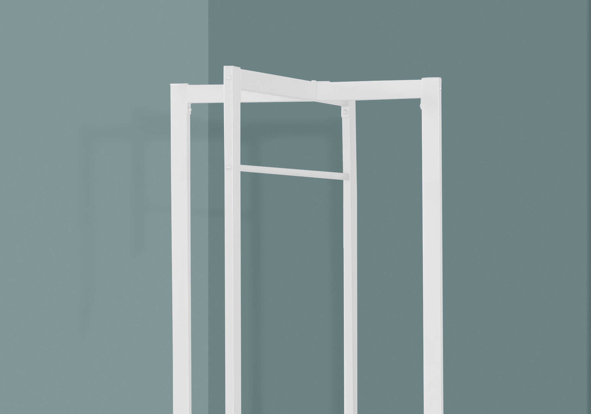 PORTE MANTEAU - 72"H / METAL BLANC ( Meuble Mtl )