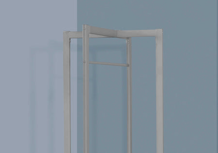 PORTE MANTEAU - 72"H / METAL ARGENT ( Meuble Mtl )