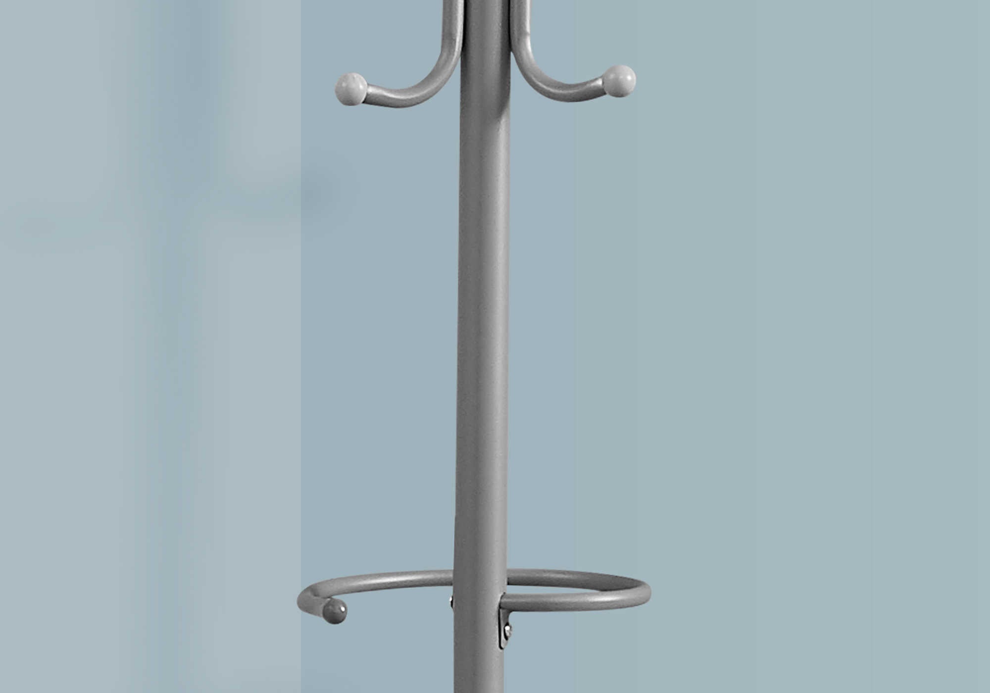 PORTE MANTEAU - 68"H / MÉTAL ARGENT ( Meuble Mtl ) 